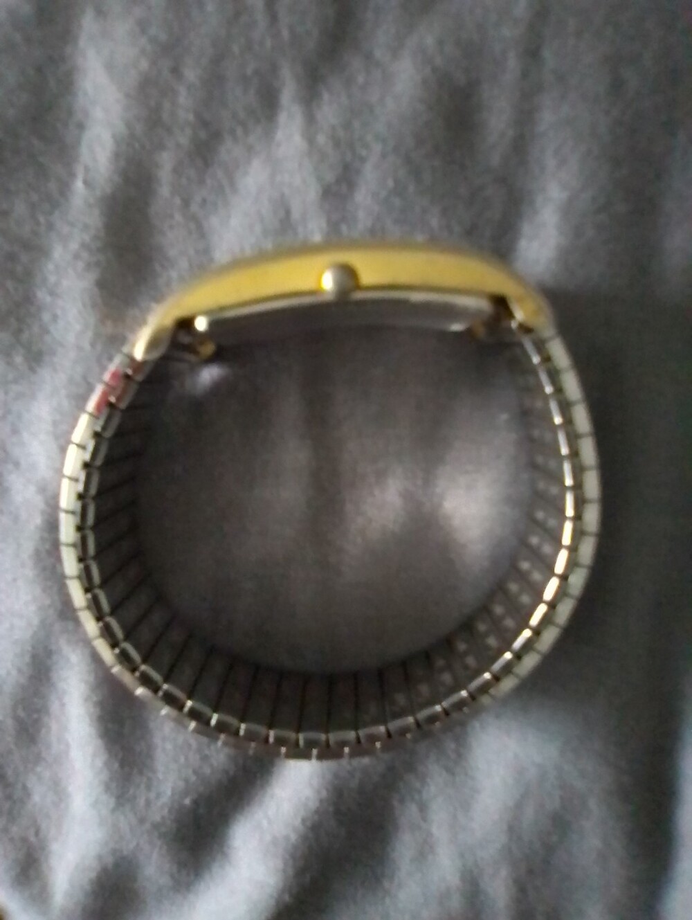 Vintage Gitano Convexe Quartz Japan Movt Gold and Silver Tone W A Speidel Band - Picture 5 of 7
